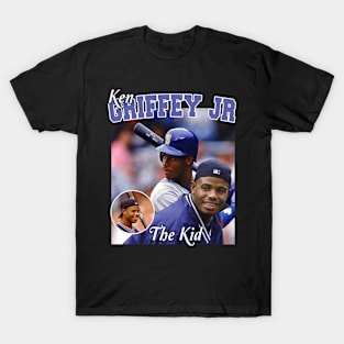 Ken Griffey Jr The Kid Basketball Legend Signature Vintage Retro 80s 90s Bootleg Rap Style (1) T-Shirt